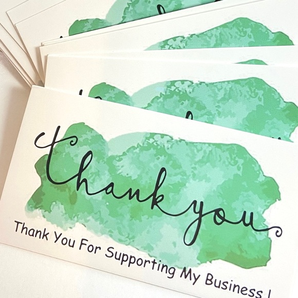 25 Thank You Cards. Small Business Cards. Shipping Supplies. Product Packaging - Picture 5 of 8